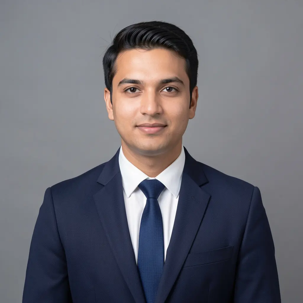 Professional visa photo session in progress