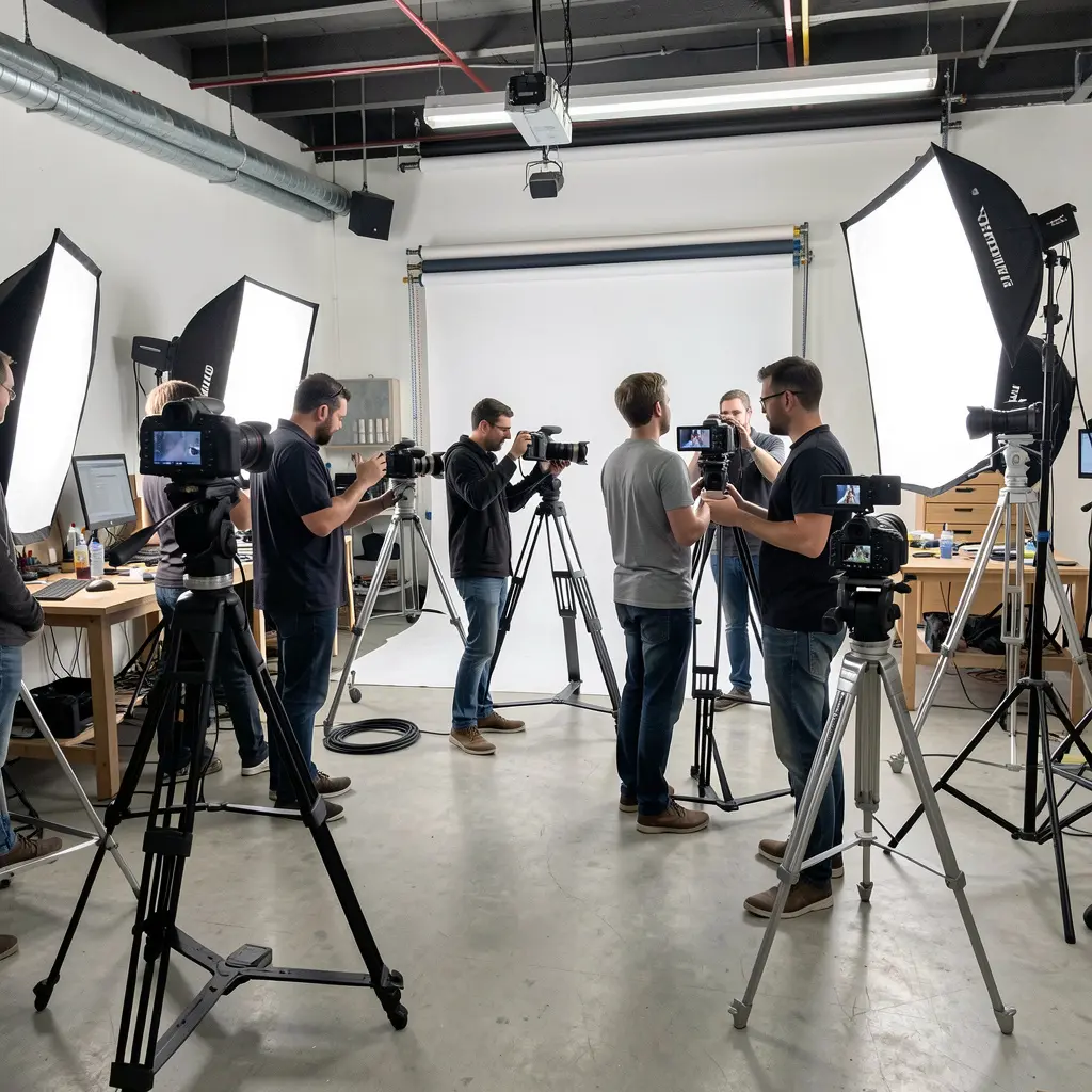 Our professional photography team at work